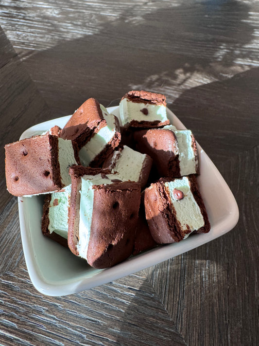 Mint Chocolate Chip Ice Cream Sandwiches
